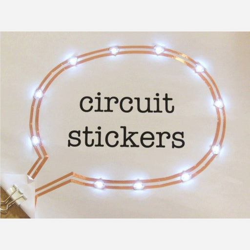 Circuit Sticker Starter Kit with English Sketchbook - Peel-and-stick Electronics for Crafting Circuits