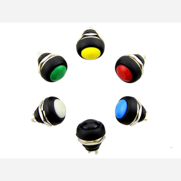 12mm Domed Push Button Pack
