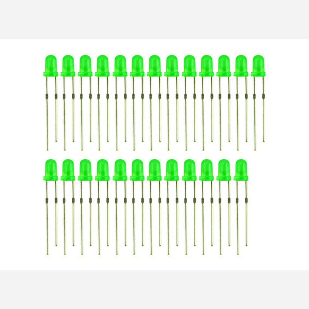 3mm LED Green - 25 PCs