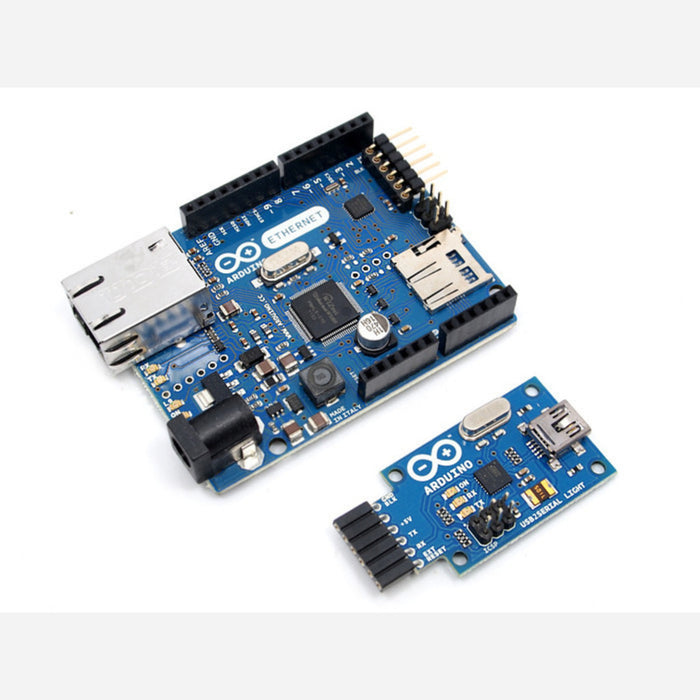 Arduino Ethernet WITHOUT PoE + USB2SERIAL