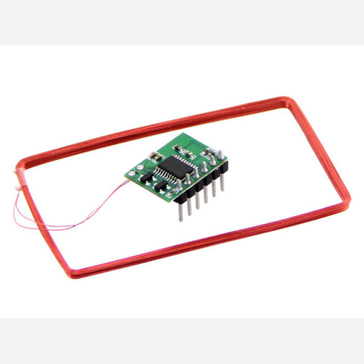 Mini 125Khz RFID Module - Pre-Soldered Antenna (70mm Reading Distance)