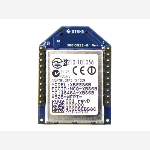 XBee Wi-Fi Module 2400MHz 72000Kbps 20-Pin - XB2B-WFPT-001