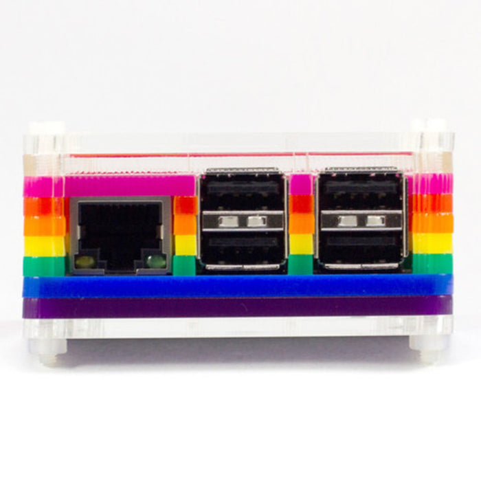 Pibow Rainbow Enclosure for Raspberry Pi Model B+