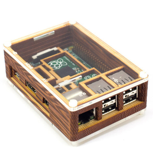 Pibow Timber Enclosure for Raspberry Pi Model B+