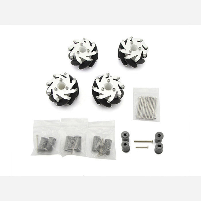 Mecanum Wheel Kit (2 Left,  2 Right)