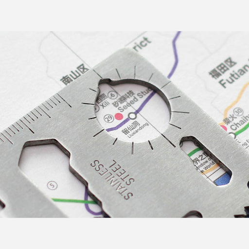 Universal steel ruler 11 in 1