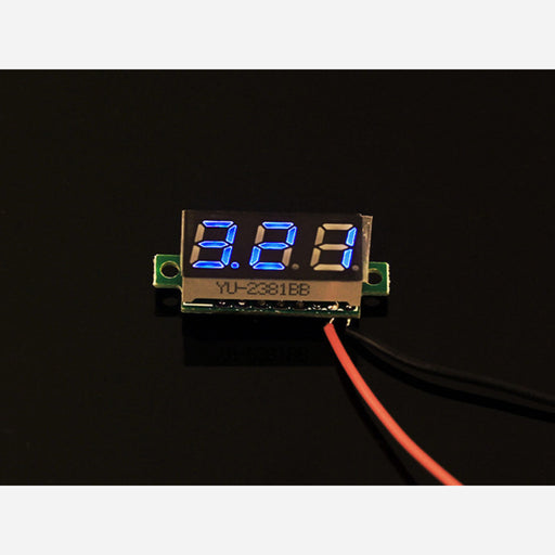 0.28 inch LED digital DC voltmeter - Blue