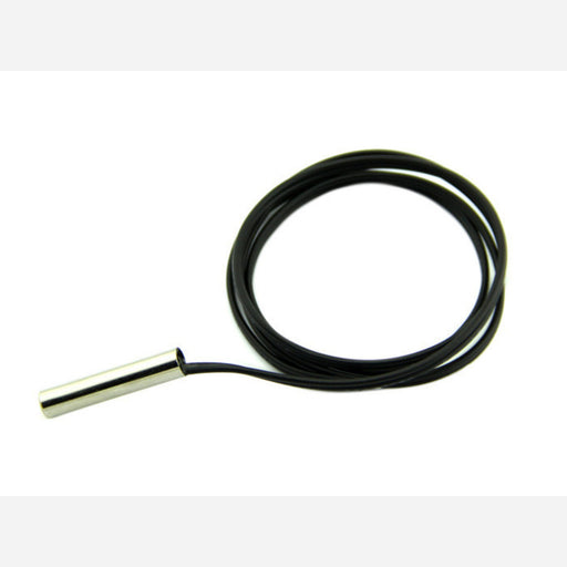 Temperature sensor with steel head