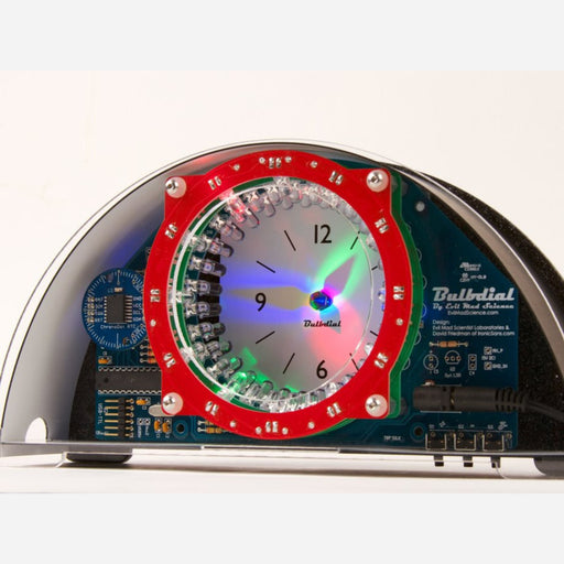 Bulbdial Clock Kit - LED desk/mantle shadow clock soldering kit