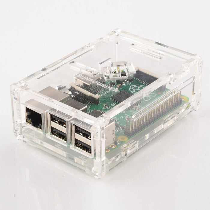 SunFounder 1000H Raspberry Pi Clear Acrylic Case for Raspberry Pi