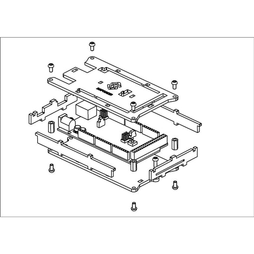 Mega 2560 Case Enclosure Transparent Gloss Acrylic Computer Box