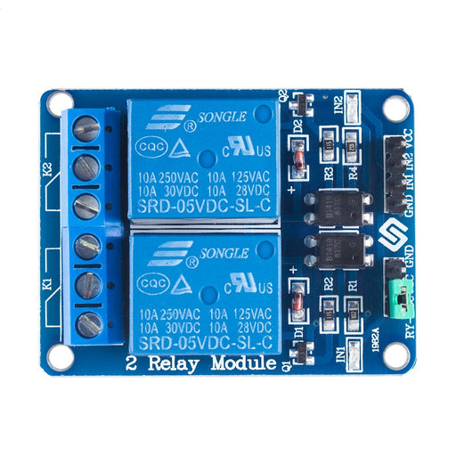 2 Channel DC 5V Relay Module for Arduino Raspberry Pi
