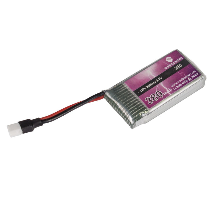 3.7V 380mAh 25C Mini LiPo Rechargeable Battery