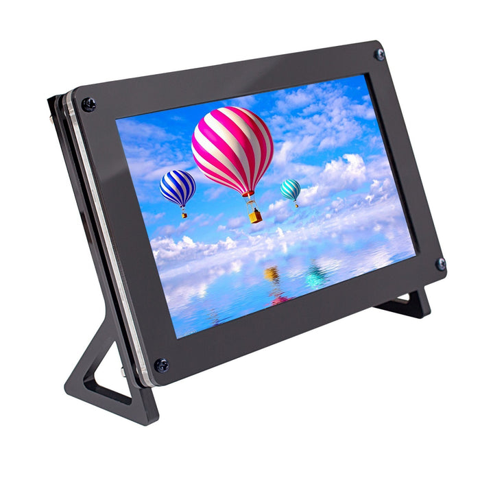 SunFounder 7" IPS Display Panel Monitor 1024*600 HD LCD Audio HDMI/VGA/NTSC/PAL Screen with Case and Stand