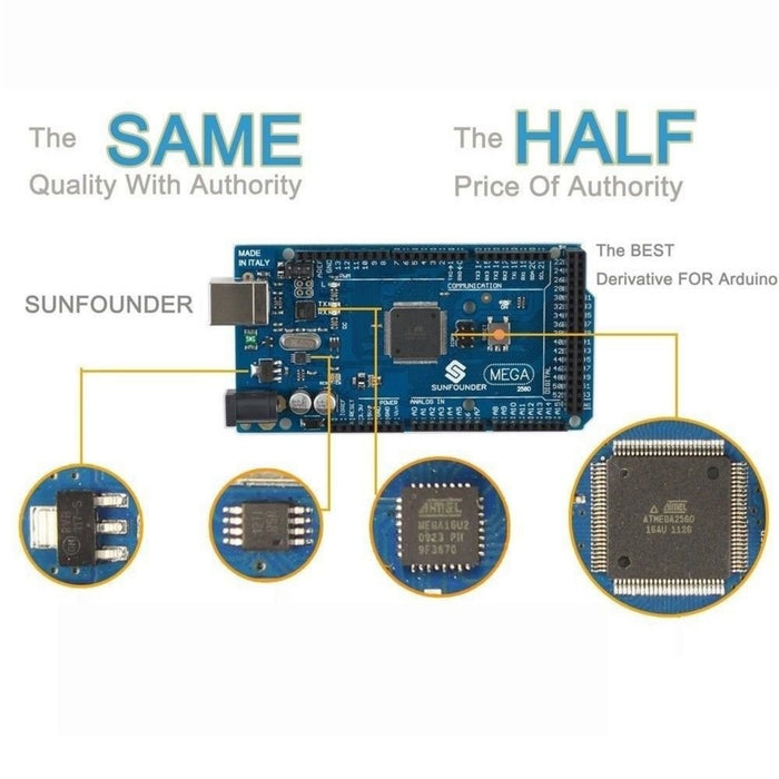 Mega 2560 + RAMPS 1.4 Controller Shield + A4988 3D Printer Kit