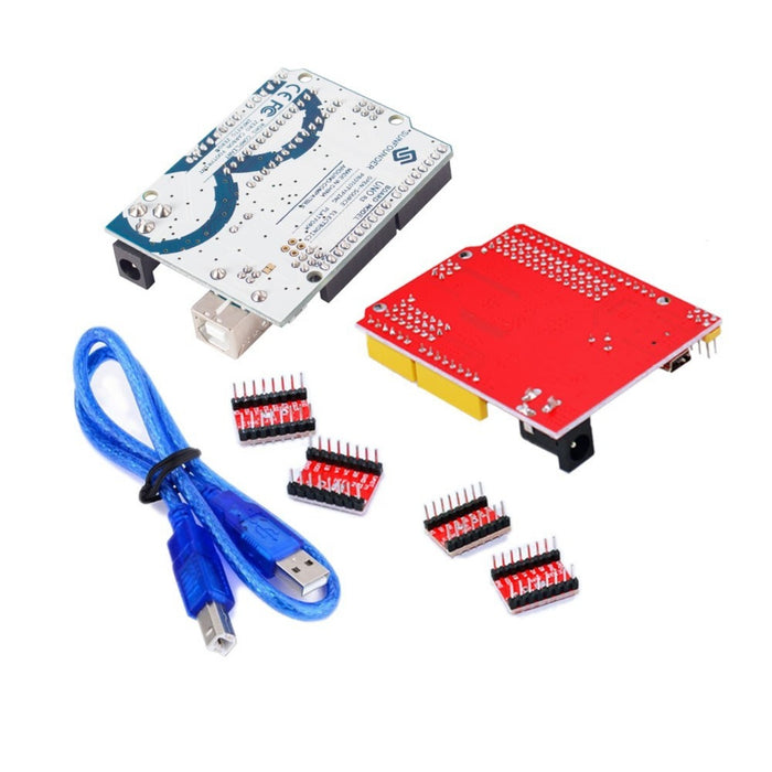 3D CNC kit for arduino CNC Shield V3+UNO R3+ 4pcs A4988 driver /GRBL compatible