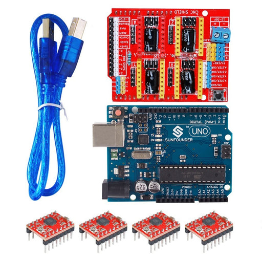 3D CNC kit for arduino CNC Shield V3+UNO R3+ 4pcs A4988 driver /GRBL compatible