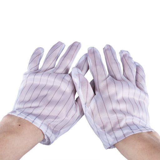 2 Pairs Anti-skid Safety Gloves ESD PC Computer Working Work for Electrostatic Wire