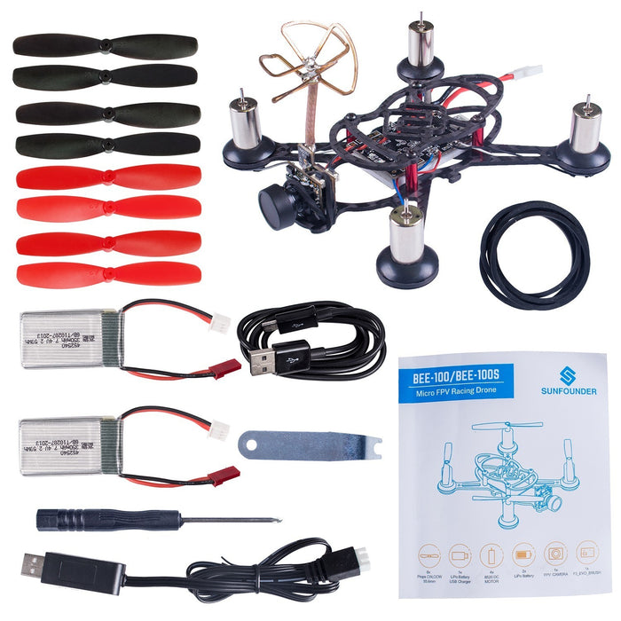 SunFounder BEE-100S 100mm Micro FPV Racing Quadcopter Drone