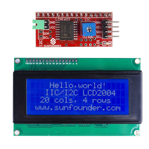 IIC/I2C/TWI Serial 2004/20x4 LCD Module Shield for Arduino Uno/Mega2560
