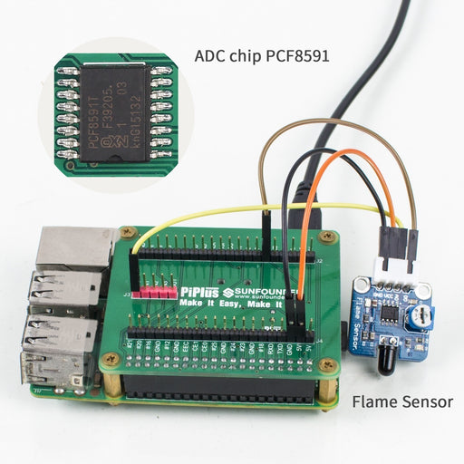 Sunfounder Raspberry Pi 3,2 Module B and 1 Module B+ GPIO Expansion Extension Board Plus Shield with DS1307 and PCF8591 chip