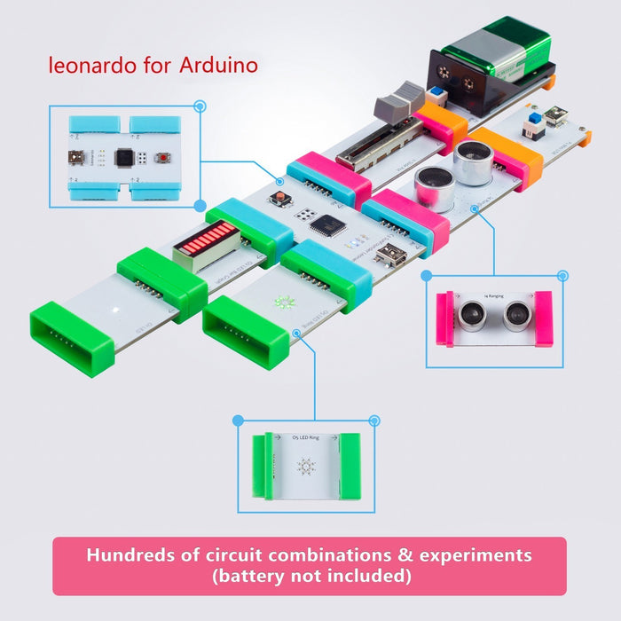 EC-Block, an Easy-Connected Electronics Building Block Sensors STEM Starter Kit