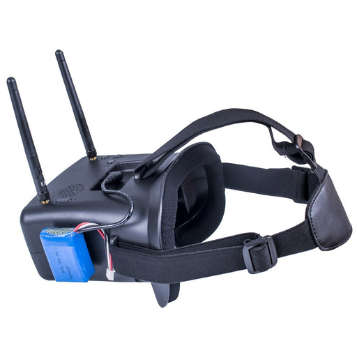 FPV Goggles 40CH 4.3 Inch HD 5.8GHz with Dual Antennas and 7.4V 1000mAh Battery