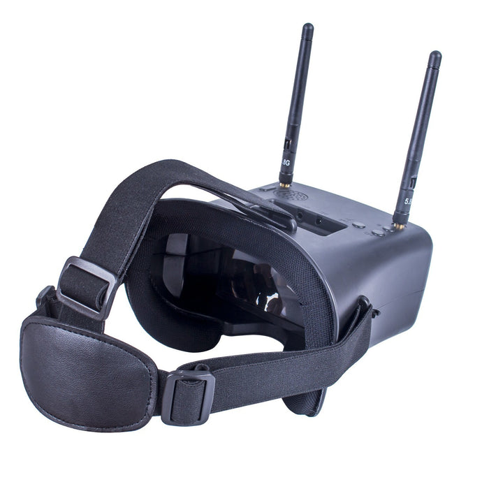 FPV Goggles 40CH 4.3 Inch HD 5.8GHz with Dual Antennas and 7.4V 1000mAh Battery