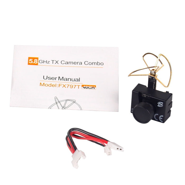 FX797T 5.8G 25mW 40CH AV Transmitter With 600TVL Camera