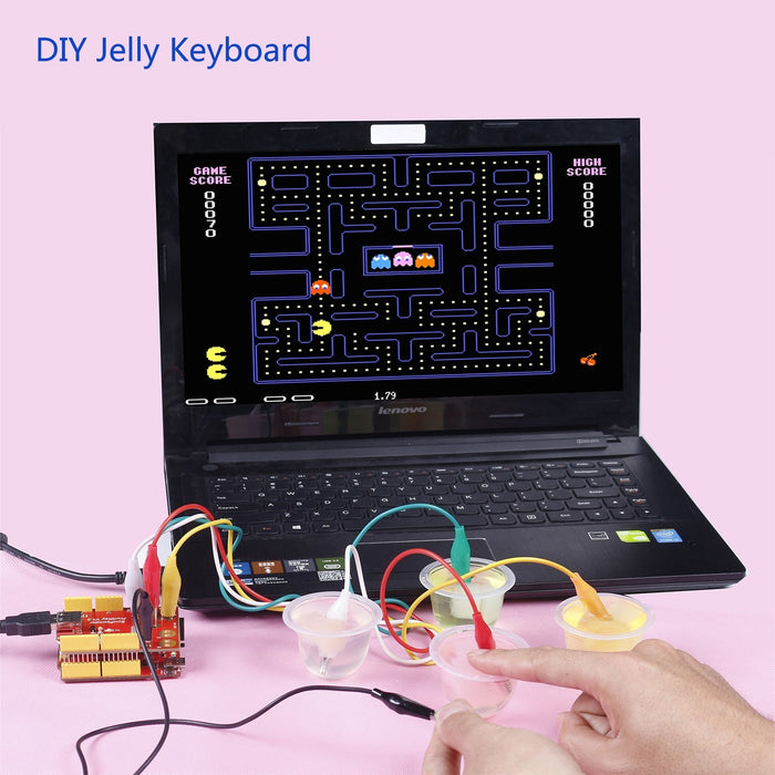 SunFounder FruitKey USB Keyboard DIY Starter Kit Gamepad Control Handle with Fruit Alligator Clip