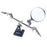 Helping Third Hand Soldering Iron Base Stand with Vise Clamp 5x Magnifying Glass