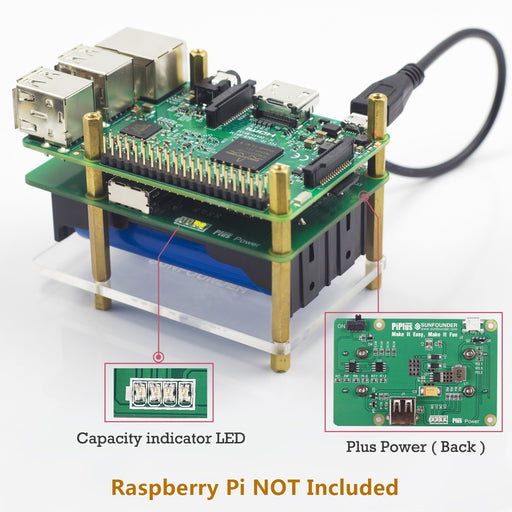 Raspberry Pi Lithium Battery Power Pack Expansion Board-Plus Power Module