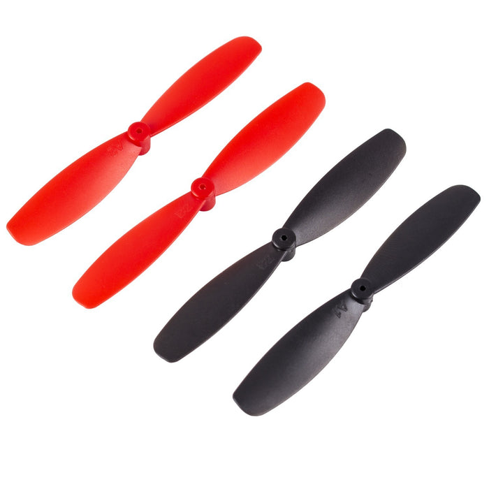 4PCS CW CCW 55mm Propeller Blades Props Main Blades Black and Red