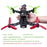 SunFounder 250mm Full Carbon Fiber FPV Mini Race Quadcopter Drone Frame Kit