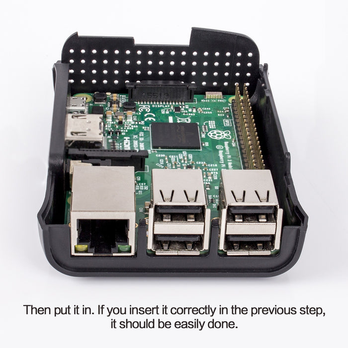 Raspberry Pi Premium Black Case ABS with External Fan