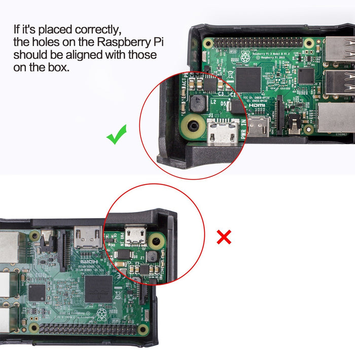 Raspberry Pi Premium Black Case ABS with External Fan