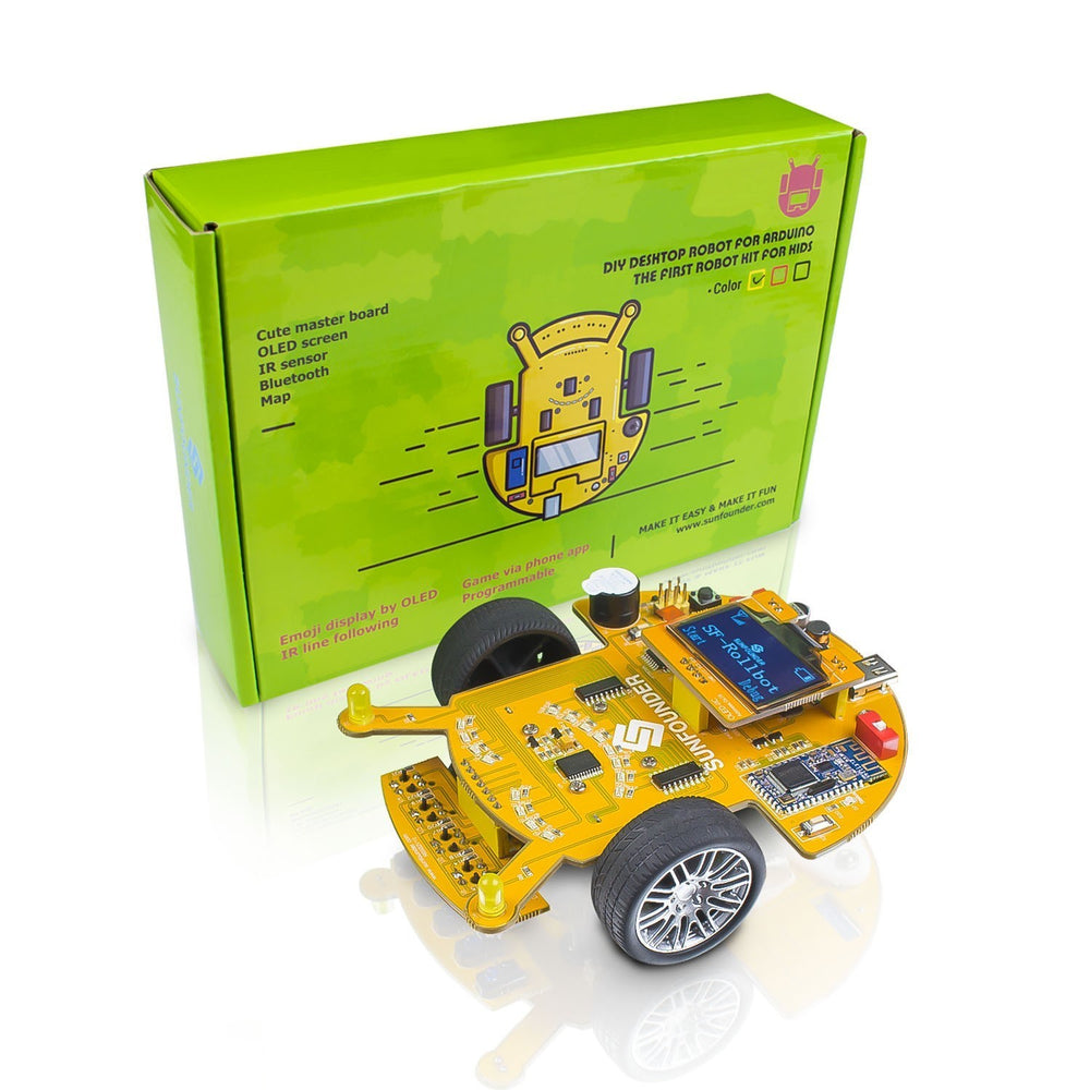 SunFounder SF-Rollbot STEM Learning Educational DIY Robot Kit GUI-Mixly for Arduino Beginner