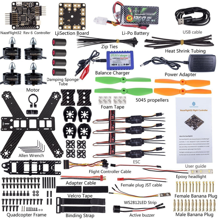 210 FPV Quadcopter Drone Frame Kit NazeFlight32