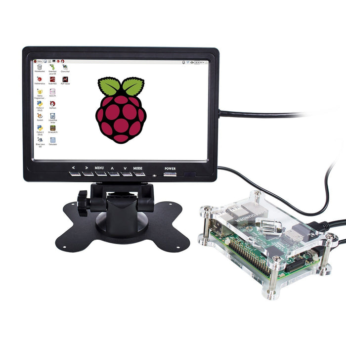 7" HD 1024x600 TFT LCD Screen Display AV/VGA/HDMI Monitor for Raspberry Pi