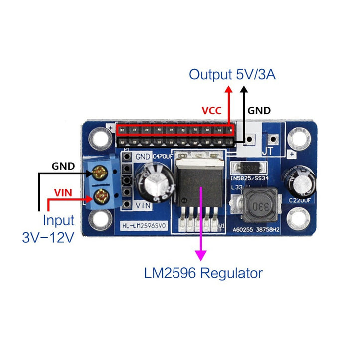 Step-down DC-DC Converter Module for Arduino