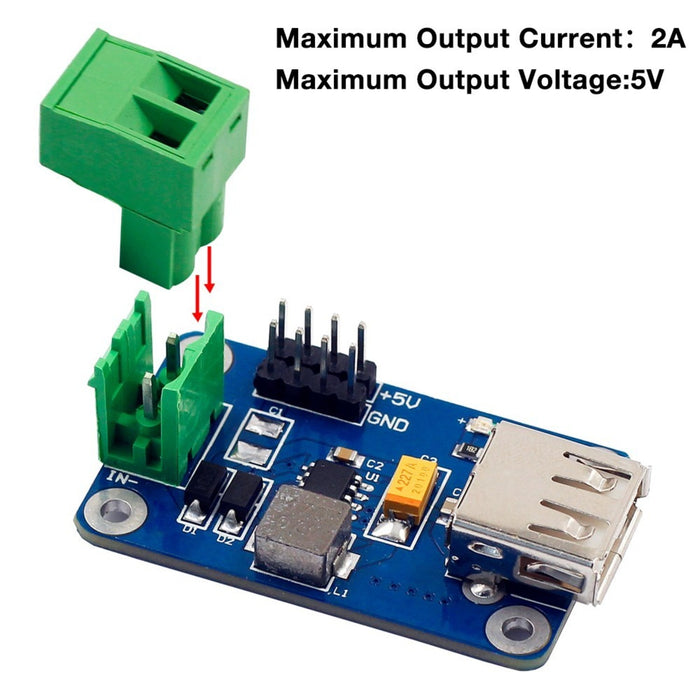 Step-down DC-DC Converter Module for Raspberry Pi