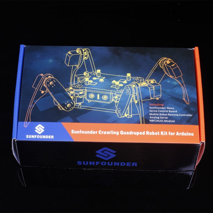 Crawling Quadruped Robot Kit for Arduino