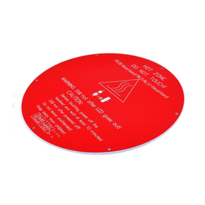 3D printer Delta rostock aluminum plate round heated bed PCB Heatbed MK3 ALU - heated bed