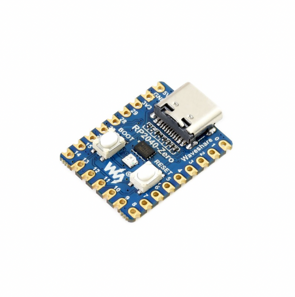 RP2040-Zero, a Pico-like MCU Board Based on Raspberry Pi MCU RP2040, Mini ver.