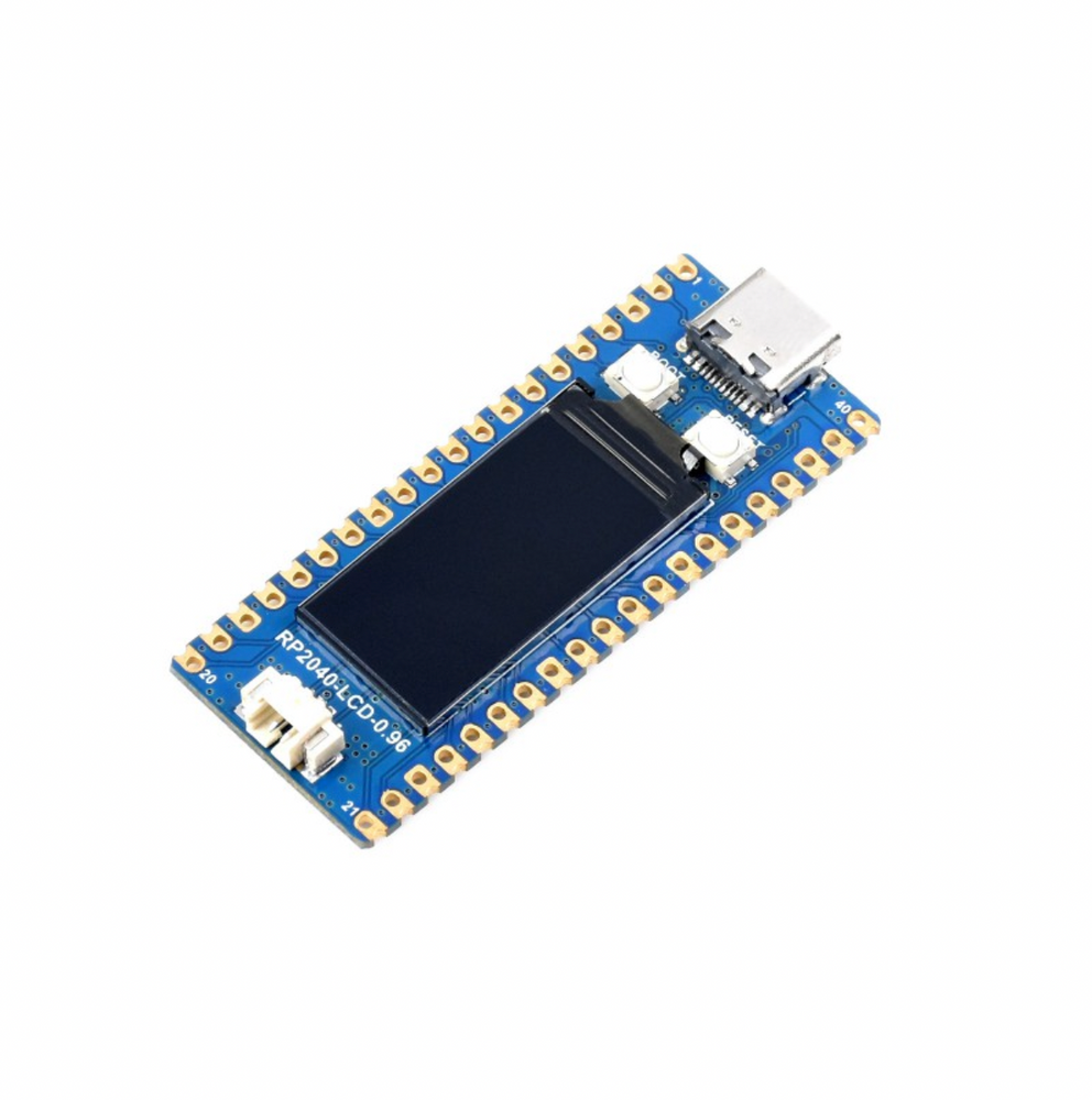 RP2040-LCD-0.96, a Pico-like MCU Board Based on Raspberry Pi MCU RP2040, with LCD