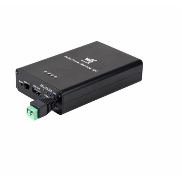 Solar Power Manager, Embedded 10000mAh Li-Po Battery, Supports 6V~24V Solar Panels