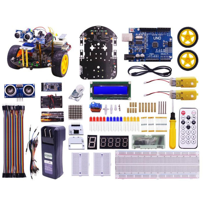 Yahboom Smartduino starter kit and smart robot 2in1 for Arduino Uno R3 compatible with Scratch3.0