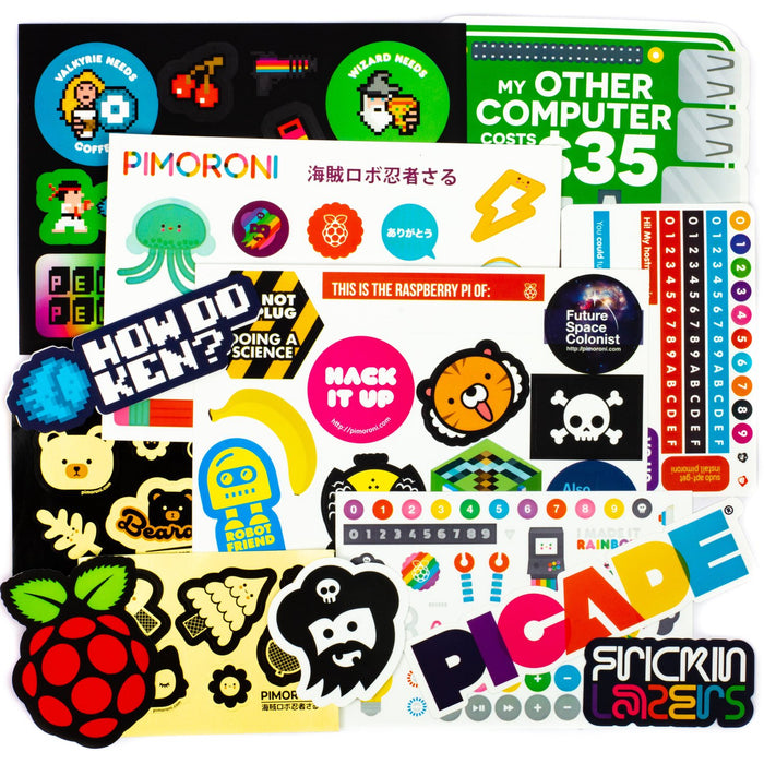 Pimoroni Super Sticker Selection