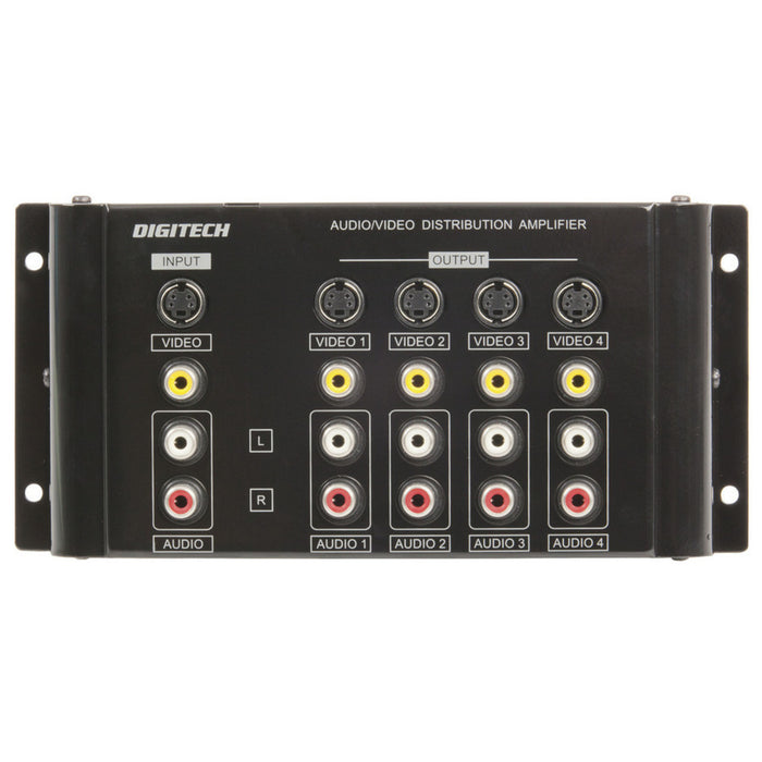 4 Way A/V Stereo Distribution Amplifier