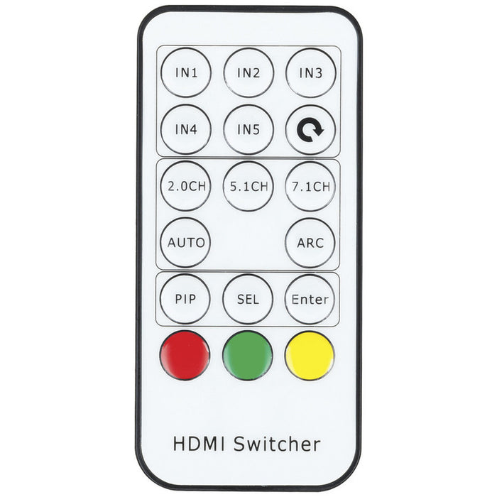 5 Input HDMI Switcher with Remote Control